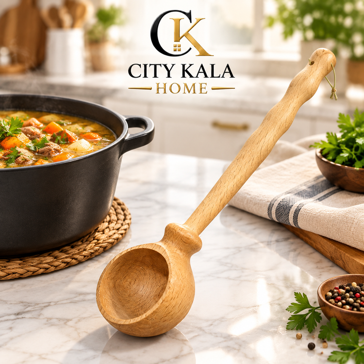 ملاقه چوبی با چوب گردو برند توت